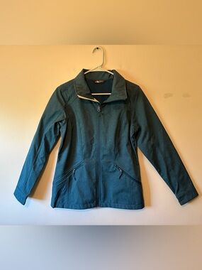 The North Face Women's Dark Teal Blue Utility Softshell Jacket, Size Medium